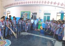 CAMPUS CLEANLINESS DRIVE UNDER 150TH BIRTH ANNIVERSARY OF MAHATMA GANDHI